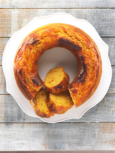 Bundt cake de compota de albaricoque