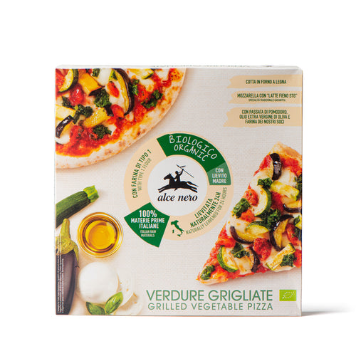 Pizza de verduras asadas congelada ecológica - PZVE260