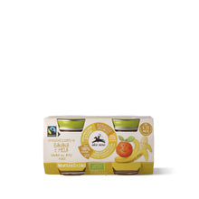 Cargar imagen en el visor de la galería, Puré de plátano y manzana ecológico - 2 tarritos - BF160BM