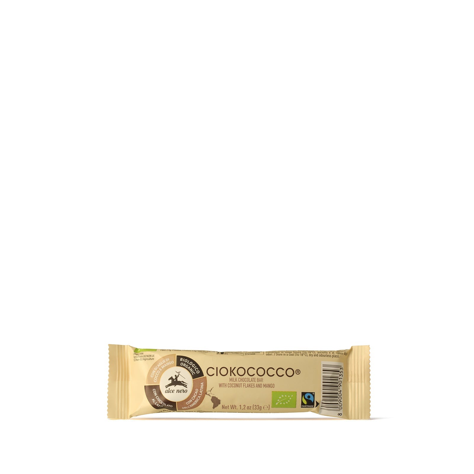 Ciokococco - barrita de chocolate con leche, coco y mango ecológica - CIOCO033