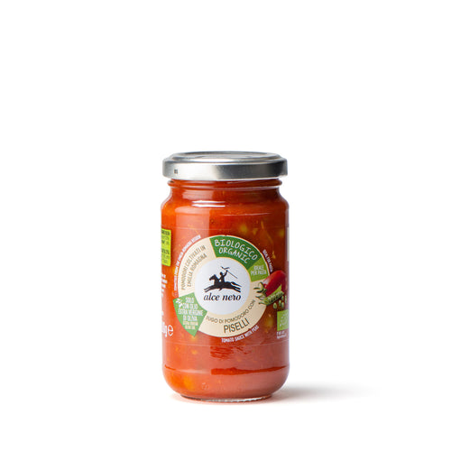 Salsa de tomate con guisantes ecológica - SU200PI
